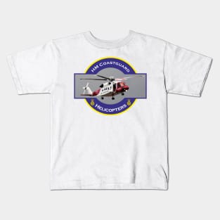 HM Coastguard search and rescue Helicopter, Kids T-Shirt